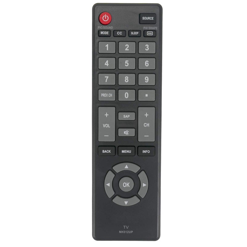 PERFASCIN NH312UP Replaced Remote Control for Sanyo LCD LED HDTV TV FW40D48F FW40D36F-B FW32D08F FW32D06F-B FW50D36F-B FW55D25F FW40D36F FW43D25F FW32D06F FW50D36F FW50D48F FW43D47F - Image 1